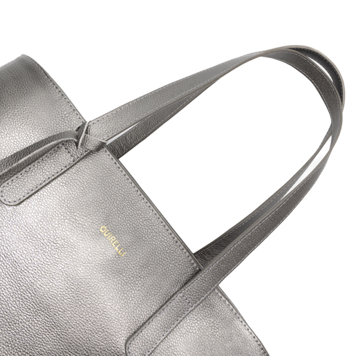 Tote Bag Quirelli para Mujer con Cierre Con Bandola Estilo 010101 Pewter