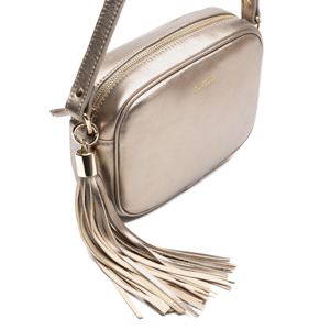 Bandolera Quirelli para Mujer con Correa Ajustable Estilo 020103 Lunar Metalico