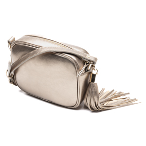 Bandolera Quirelli para Mujer con Correa Ajustable Estilo 020103 Lunar Metalico