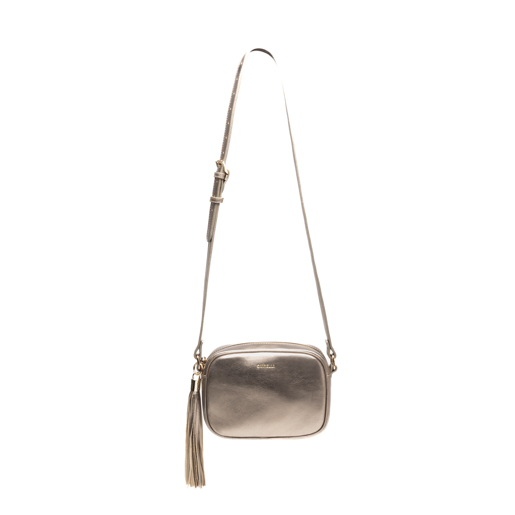 Bandolera Quirelli para Mujer con Correa Ajustable Estilo 020103 Lunar Metalico