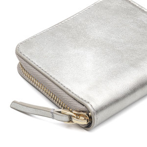 Cartera Quirelli para Mujer con Refuerzo Interno Estilo 030103 Plata