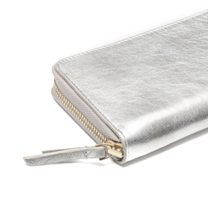 Cartera Quirelli para Mujer con Refuerzo Interno Estilo 040103 Plata
