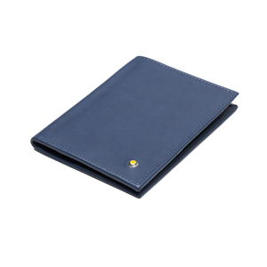 Porta Pasaporte Quirelli para Hombre con Refuerzo Interno Estilo 050101 Azul