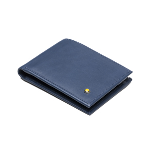 Billetera Quirelli para Hombre con Refuerzo Interno Estilo 070101 Azul