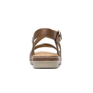 Sandalia Confort Casual Flexi para Mujer 100% Piel Estilo 100227 Tan