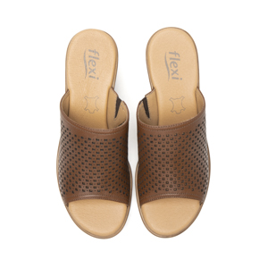 Sandalia De Tacón Flexi para Mujer con Suela Flexible Estilo 102920 Tan