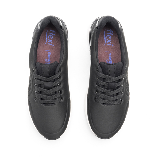 Sneaker Urbano Flexi para Mujer con Suela Extra Ligera Estilo 104406 Negro
