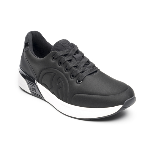 Sneaker Urbano Flexi para Mujer con Suela Extra Ligera Estilo 104406 Negro