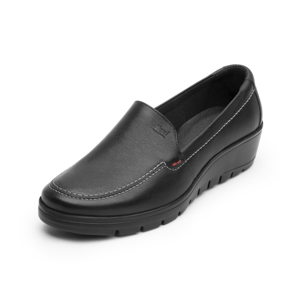 Loafer Con Plataforma Flexi para Mujer con Suela Extra Ligera Estilo 104806 Negro