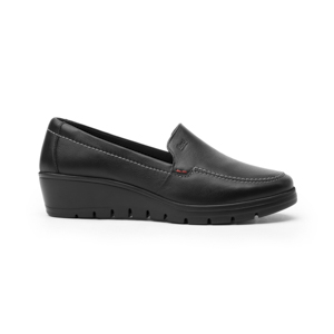 Loafer Con Plataforma Flexi para Mujer con Suela Extra Ligera Estilo 104806 Negro