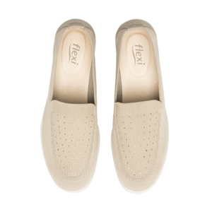 Slip On Flexi para Mujer con Suela Extraligera Estilo 104817 Beige