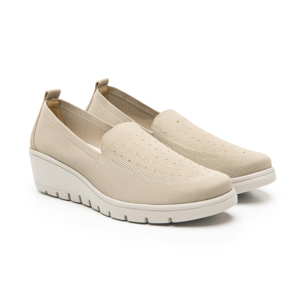 Slip On Flexi para Mujer con Suela Extraligera Estilo 104817 Beige