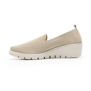 Slip On Flexi para Mujer con Suela Extraligera Estilo 104817 Beige