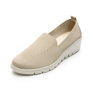 Slip On Flexi para Mujer con Suela Extraligera Estilo 104817 Beige