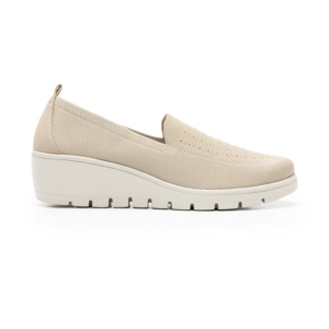 Slip On Flexi para Mujer con Suela Extraligera Estilo 104817 Beige