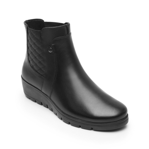 Botín Confort Cuña Flexi para Mujer con Ligereza y Suavidad Estilo 104821 Negro
