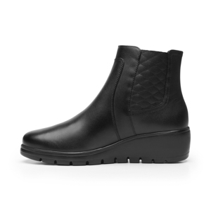 Botín Confort Cuña Flexi para Mujer con Ligereza y Suavidad Estilo 104821 Negro