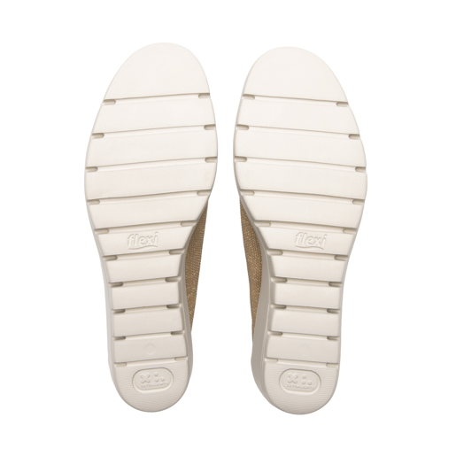 Slip On Tejido Flexi para Mujer Estilo 104824 Beige