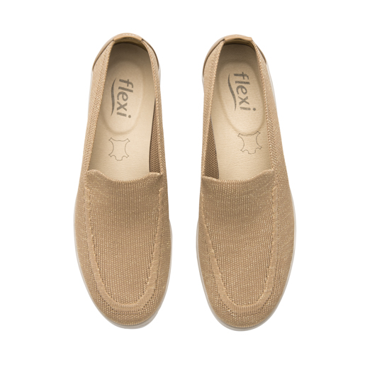 Slip On Tejido Flexi para Mujer Estilo 104824 Beige