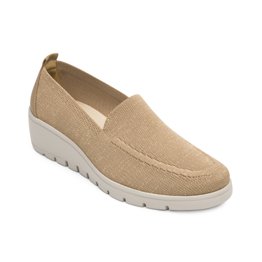 Slip On Tejido Flexi para Mujer Estilo 104824 Beige