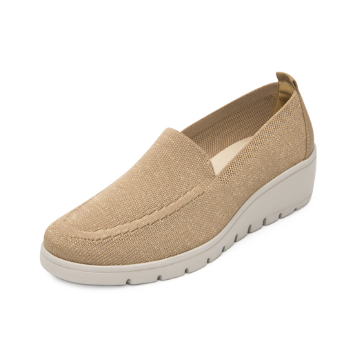 Slip On Tejido Flexi para Mujer Estilo 104824 Beige