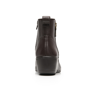 Botín Casual Suela Dentada Flexi para Mujer Estilo 104827 Madera