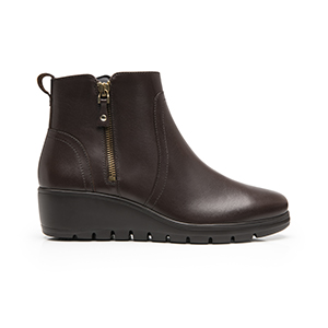 Botín Casual Suela Dentada Flexi para Mujer Estilo 104827 Madera