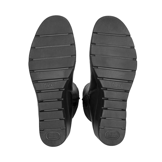 Bota Alta Confort Flexi para Mujer Estilo 104829 Negro