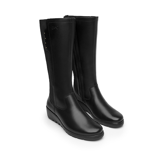 Bota Alta Confort Flexi para Mujer Estilo 104829 Negro