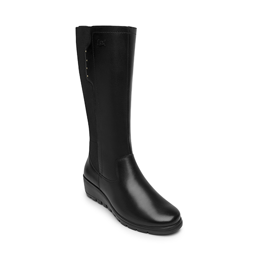 Bota Alta Confort Flexi para Mujer Estilo 104829 Negro