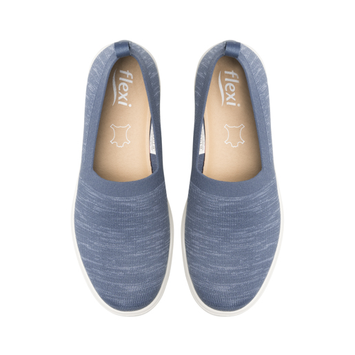 Slip On Tejido Flexi para Mujer con Ligereza y Suavidad Estilo 104918 Azul
