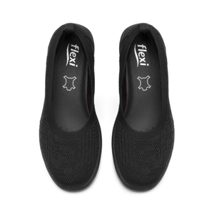 Slip On Tejido Flexi para Mujer Estilo 104927 Negro