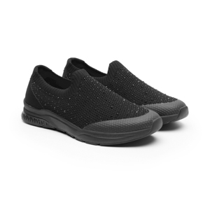 Sneaker Tejido Flexi para Mujer con Suela Extra Ligera Estilo 105111 Negro