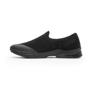 Sneaker Tejido Flexi para Mujer con Suela Extra Ligera Estilo 105111 Negro