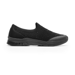 Sneaker Tejido Flexi para Mujer con Suela Extra Ligera Estilo 105111 Negro