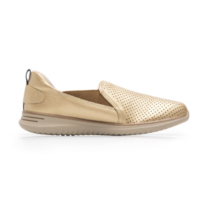 Slip On Casual Flexi para Mujer con Recovery Foam Estilo 107601 Oro