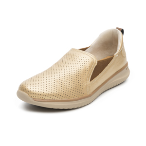Slip On Casual Flexi para Mujer con Recovery Foam Estilo 107601 Oro - Tan