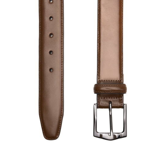 Cinturón Quirelli para Hombre con Hebilla Metálica Estilo 110102 Café