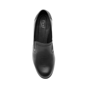 Zapato Casual De Tacón Flexi para Mujer Estilo 110401 Negro