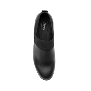 Zapato Casual De Tacón Flexi para Mujer con Autoajuste Estilo 110402 Negro