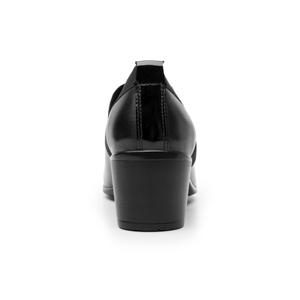 Zapato Casual De Tacón Flexi para Mujer con Autoajuste Estilo 110402 Negro