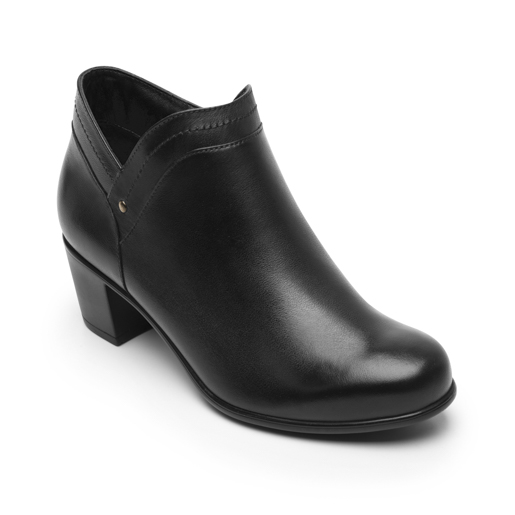 Botín Casual Tacón Flexi para Mujer con Cierre Interno Estilo 110421 Negro