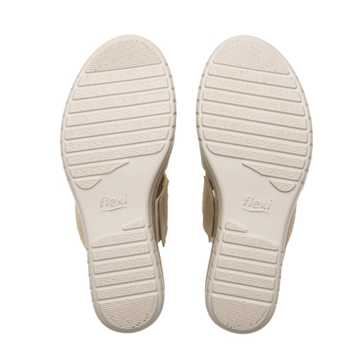 Sandalia De Plataforma Flexi para Mujer Estilo 113324 Dorado