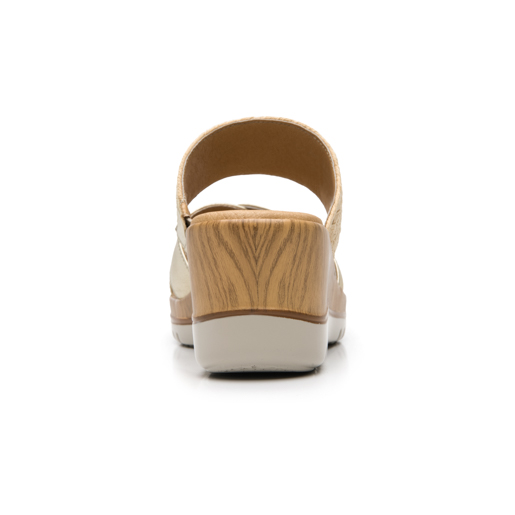 Sandalia De Plataforma Flexi para Mujer Estilo 113324 Dorado