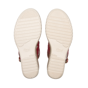 Sandalia De Plataforma Flexi para Mujer Estilo 113325 Carmin