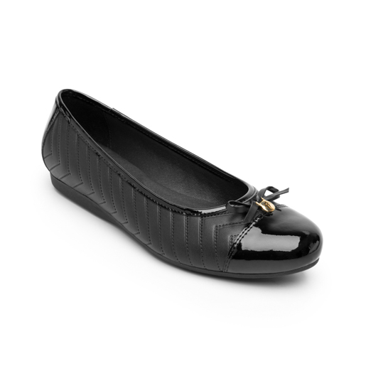 Balerina Con Puntera Flexi para Mujer con Plantilla Transpirable Estilo 116310 Negro