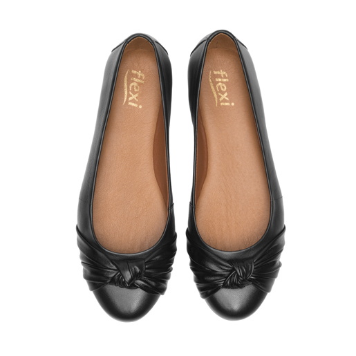 Balerina Casual Flexi para Mujer con Amortiguamiento Estilo 116313 Negro