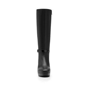 Bota Alta Flexi para Mujer con Cierre Interno Estilo 118911 Negro