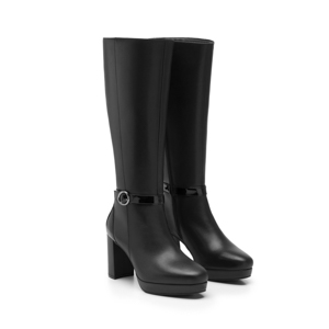Bota Alta Flexi para Mujer con Cierre Interno Estilo 118911 Negro