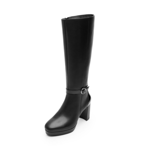 Bota Alta Flexi para Mujer con Cierre Interno Estilo 118911 Negro